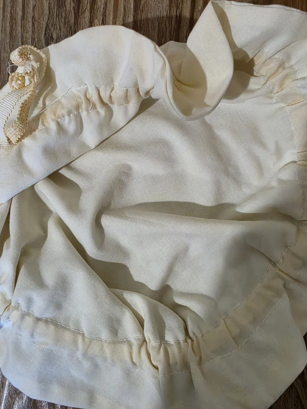 Vintage 1940s WWII Child Red Cross Nurse Pinafore Apron Dress Set w Bonnet Cap
